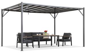 Pergola Paros 3x4m antracite con zanzariera Garden Point