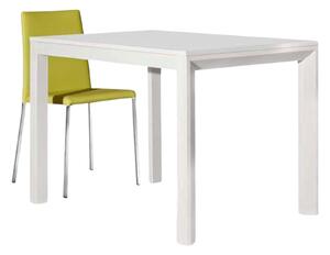 Tavolo moderno bianco frassinato allungabile 130x85 h77 (691)