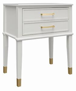 Comodino bianco Westerleigh – CosmoLiving by Cosmopolitan