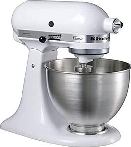 KITCHENAID Impastatrice Planetaria Capacit Ciotola 4.3 Litri 10 Velocit Potenza 275 Watt colore Bianco - 5K45SSEWH Classic