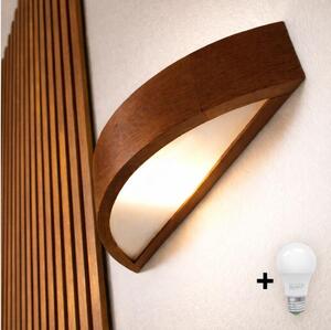 Brilagi - Lampada da parete LED CARVALHO 1xE27/15W/230V rovere ciliegio