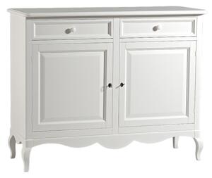 Madia credenza legno shabby 2 porte bianco 145x49x116h (1424)