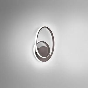 Gea Luce Diva a applique da parete titanio