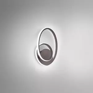 Gea Luce Diva a applique da parete titanio