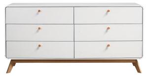 Cassettiera bassa bianca 150x74 cm Caitlin - Støraa
