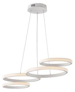 Sospensione Moderna Hobart Plastica Bianco Led 40W Dimmerabile 3000-4000-6000K