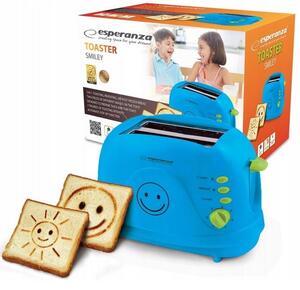 Divertente tostapane Kurha SMILEY da 750 W blu