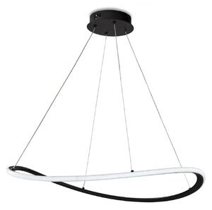 Sospensione Moderna Darwin Plastica Nera Led 40W Dimmerabile 3000-4000-6000K