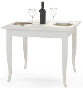 Tavolo fisso laccato bianco opaco (80x80) (1238)