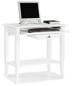 Scrivania 1 cassetto legno arte povera bianco 85x49x79h (1533)