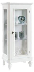 Vetrinetta classica legno 1 porta bianco 60x40x130 (1448)