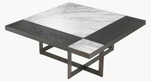 Tavolino da salotto fatto a mano con piano in legno/marmo Hermoza