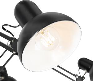 Lampada a sospensione industriale nera a 6 luci orientabile - Hobby Spinne