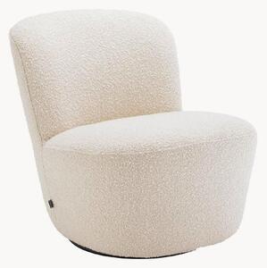 Poltrona girevole in bouclé Doria