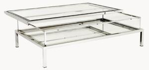 Tavolino da salotto con piano specchiato Harvey
