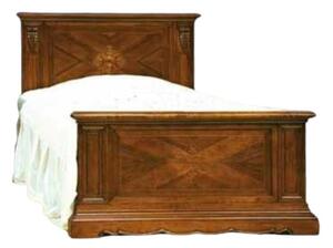 Letto bassano arte povera in legno 1 piazza e mezza 140x217x117
