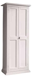 Armadietto scarpiera classica legno bianco 77x45x193