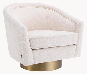Poltrona girevole in bouclé Catene