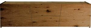 Porta tv in legno rovere nodato spazzolato 165x45x45 (889)