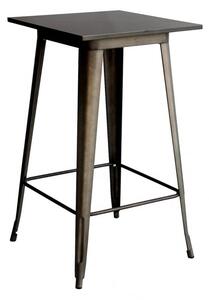 Tavolo alto piano e struttura metallo colore canna di fucile l. 60 h. 105 p. 60