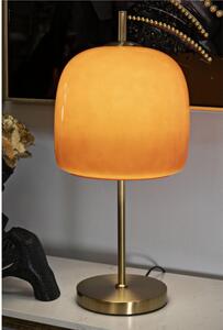 La Lampada da Tavolo OLDY dal design minima Dimensioni � 30x6x53 cm Lampada E-27 Colore Oro e Arancio