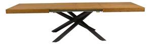 Tavolo big table impiallacciato legno rovere nodato l.160 p.90 h.78 (aperto260cm) (1650)