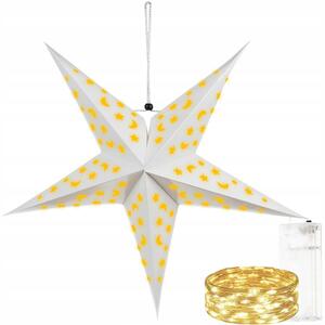 Stella LED 3D 60 cm bianco caldo