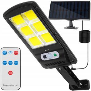 Lampione stradale solare 120 LED COB con sensore di movimento PIR + telecomando 2