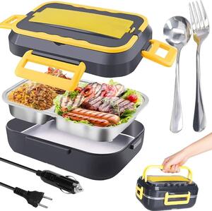 Contenitore per alimenti con riscaldamento elettrico 40W Lunch Box 12V-230V 900ml + accessori