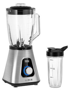 Frullatore elettrico in acciaio inox da 1300 W e mixer 1500 ml + bottiglia da 600 ml