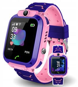 Smart Watch GPS SIM LCD per bambini SMS e chiamate Q12 Rosa