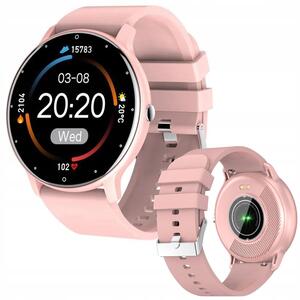 Bracciale in silicone Smart Watch LCD da donna ZL02D rosa