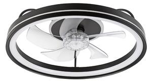 Plafoniera LED con ventilatore FARGO LED/37W/230V nero + +TC