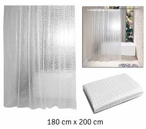 Tenda universale 3D PEVA per docce e vasche da bagno 180x200 cm