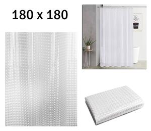 Tenda universale 3D PEVA per cabine doccia e vasche da bagno 180x180 cm