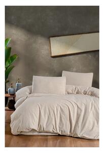 Biancheria da letto color crema per letto matrimoniale/per letto prolungato con lenzuolo incluso/4 pz 200x220 cm – Mila Home