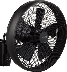 Lucci air 213124 - Ventilatore da parete BREEZE 55W/230V nero + tc