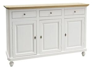 Madia credenza in legno shabby chic 3 porte l.150 x p.45 h.98