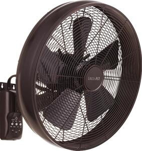 Lucci air 213125 - Ventilatore da parete BREEZE 55W/230V nero/marrone + tc