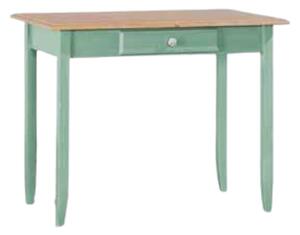 Scrivania 1 cassetto legno laccato verde 99x61x80 (2223)