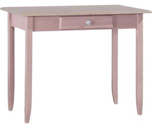Scrivania 1 cassetto legno laccato rosa 99x61x80 (2220)