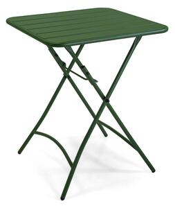 Tavolo metallo rovigo pieghevole verde cm 60x60h72