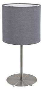 Eglo 55215 - Lampada da tavolo PASTERI 1xE14/40W/230V grigio