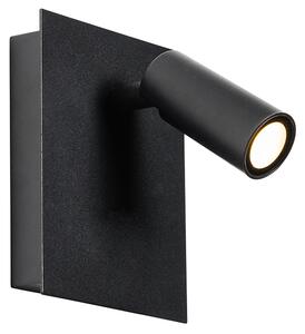 Moderna lampada da parete per esterni nera con LED IP54 - Simon