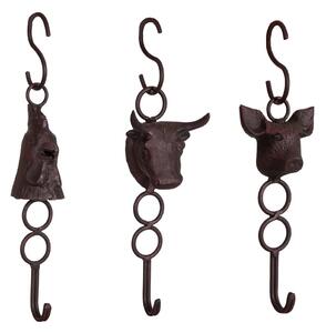 Ganci per appendere in metallo in set da 3 - Antic Line