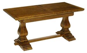 Tavolo rustico allungabile in legno massello di noce l.180 p.85 h.78