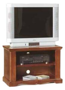 Porta tv legno arte povera colore noce scuro 75x40x51 (397)