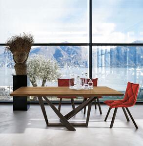 Tavolo priamo moderno fisso in legno target point 200x100x75