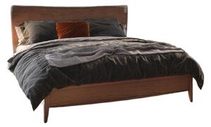 Letto matrimoniale in legno moderno testata legno l.184 p.210 h.121