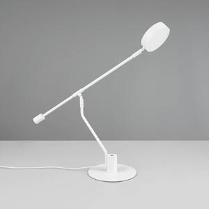 Trio Lighting Lampada da scrivania a LED Manduro, bianca, metallo, CCT, dimmer